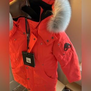 Girls Moose Knuckle Coral Coat